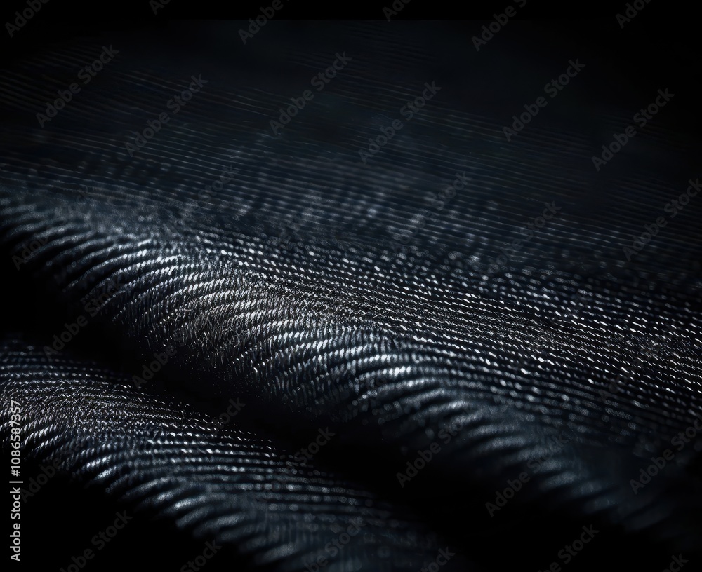 Poster Dark Fabric Texture Abstract Background Image