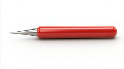 Fototapeta premium close up of a pushpin on white background with clipping path