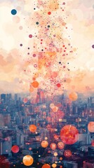 Obraz premium The Token Web, Digital Asset Tokenization