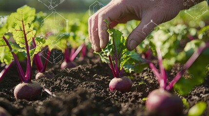 Sustainable Beetroot Farming with Technology Integration