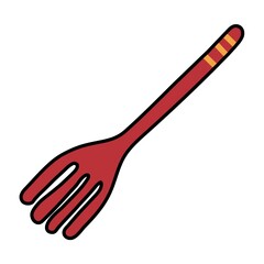 cute fork illustration