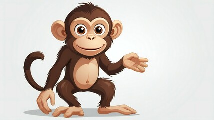 monkey on whithe background