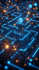 Obraz premium Asset Blockchain Pathways, Digital Asset Tokenization