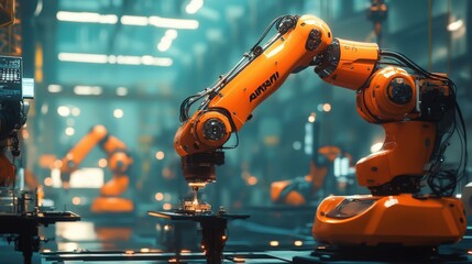 Advanced manufacturing facility with AI-driven robotics testing prototypes
