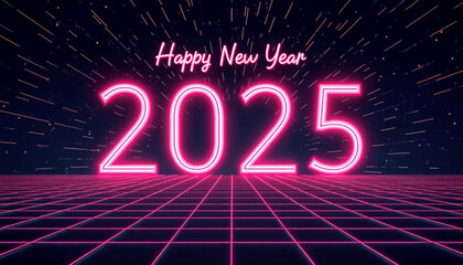 Collection of Happy New Year 2025 Designs. Elegant and beautiful poster retro designs. Vector premium design for a 2025 poster, card, calendar, and social media