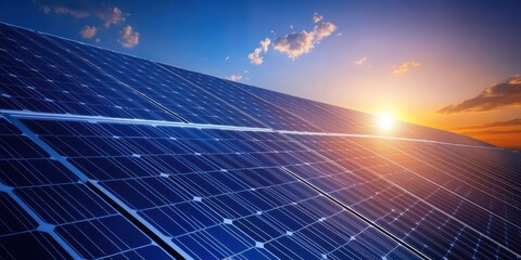 Elegant solar panel design illuminated by soft light, symbolizing sustainability and a brighter future.