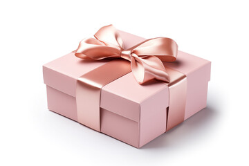 Obraz premium gift box with ribbon on white background.