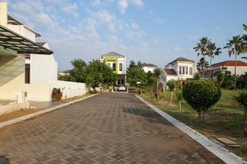 diverse streets scene in Semarang city, Indonesia