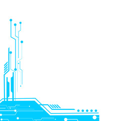 Blue Futuristic Corner