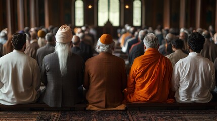 interfaith summit, interfaith leaders meeting in a peaceful, historic structure