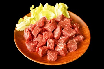 牛赤身肉ステーキ＆サイコロステーキ