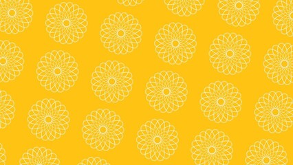 Background; Floral Patten (Yellow) 