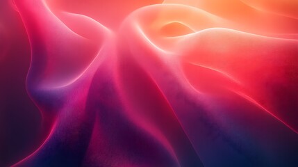 Obraz premium Vivid Surreal Landscape Featuring Flowing Forms and Colorful Textures in an Abstract Representation of Light and Movement