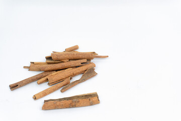 top view Cinnamon sticks isolated on white background. herb and spices concept. top view Cinnamon sticks isolated on white background. herb and spices concept.
