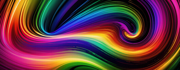 abstract background with rainbow