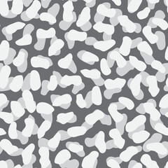 Monochrome Abstract Brush Strokes Seamless Pattern Design