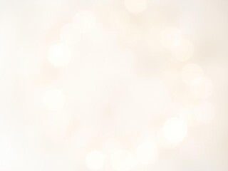 Obraz premium A whimsical and mystical atmosphere evoked by a blurred white and beige circle composition with hints of gold, layered background, ethereal