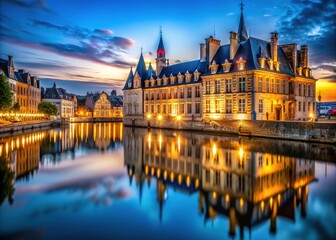 Obraz premium Corderie Royale: A breathtaking long exposure captures the essence of this iconic landmark.