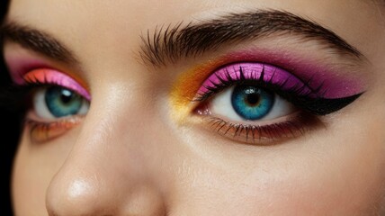 Obraz premium Colorful Eyeshadow Makeup