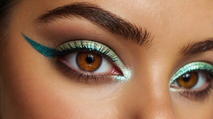 Obraz premium Colorful Eyeshadow Makeup