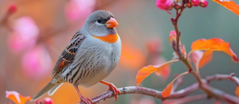 Zebra Finch Taeniopygia Guttata Beautiful Bird
