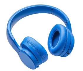 High-Quality PNG of Blue wireless headphones isolated on white background, Blue headphone isolated on white background With png file.. – High Resolution