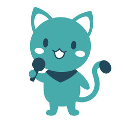 cat with a smile and songs