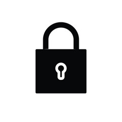 lock line icon vector. Icon for the site. Locked and unlocked padlock icon.