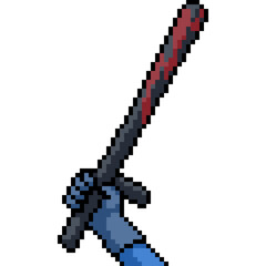 pixel art of iron club violence