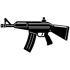 assault rifle vector illustration