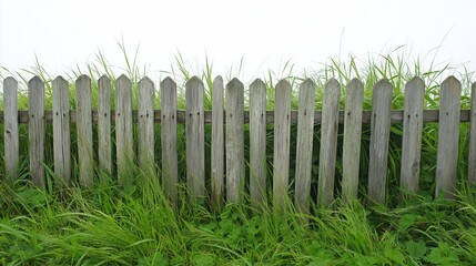 Obraz premium wooden fence isolated