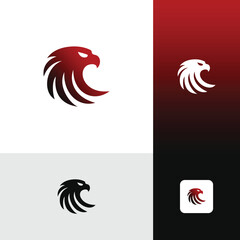 Eagle Head Logo Designs Modern Simple Minimalis