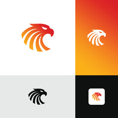 Eagle Head Logo Designs Modern Simple Minimalis