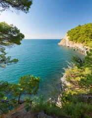 view of the sea and mountains