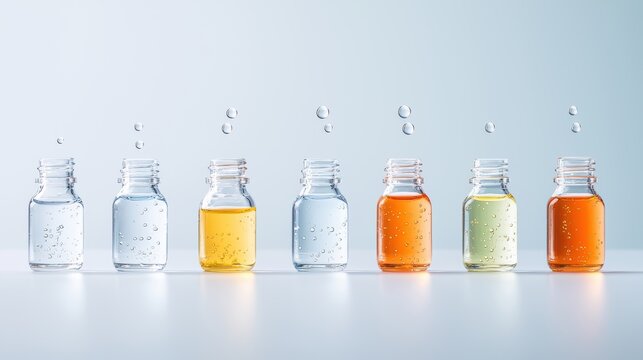 A timelapse photo sequence showing the different stages of dilution and succussion, from the initial mother tincture to the final potentized remedy.
