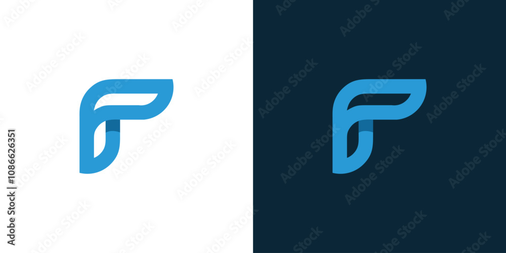 Fototapete rp pr r p logo design , initial based rp pr r p monoline