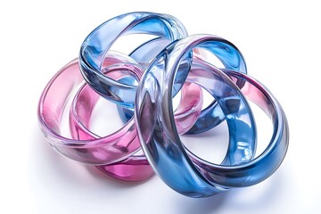 blue and silver rings