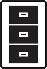 Cabinet Icon Illustration
