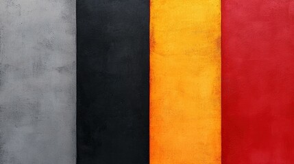 Explosive brushstrokes of bold colors, layered over a gritty texture resembling weathered concrete