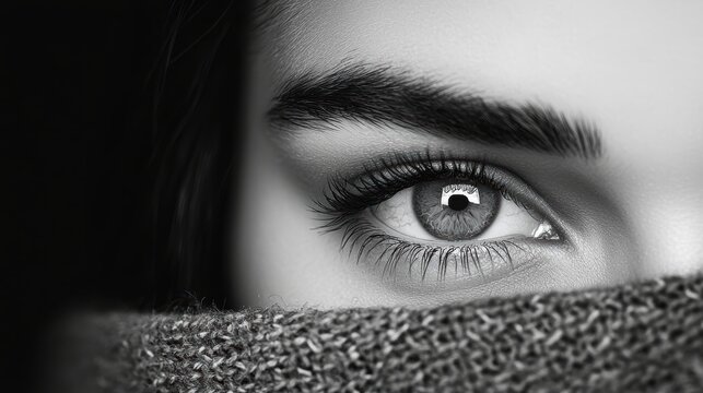 Eyes narrowed in suspicion and mistrust, radiating skepticism, doubt, and a sense of unease or distrust in a situation.