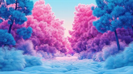Fototapeta premium Bold and Vibrant Winter Vibe Background