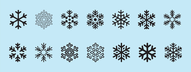 snowflake icon vector 