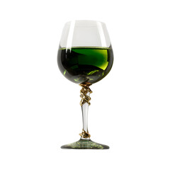 glass of green wine