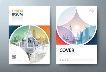 Annual report brochure flyer design template vector, Leaflet, presentation book cover templates, layout in A4 size