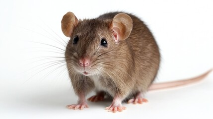 Close-Up Portrait of a Brown Rat