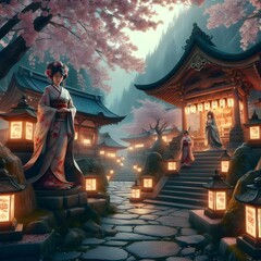 Enchanted Shrine of Yokai Spirits