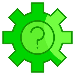 Technical Faq  Icon Element For Design