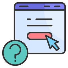 Subscription Faq  Icon Element For Design