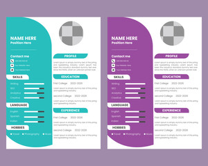  Resume or cv design template
