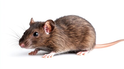 Close-up Portrait of a Brown Rat